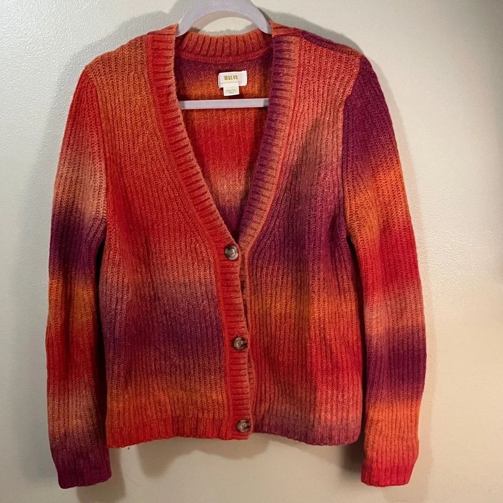 Maeve Hallie Multicolor Gradient Cardigan - Picture 2 of 9